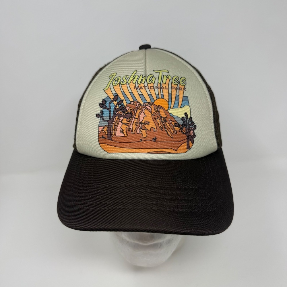 National Park Foundation Joshua Tree Trucker Hat Brown Mesh Snapback H3 Headwear